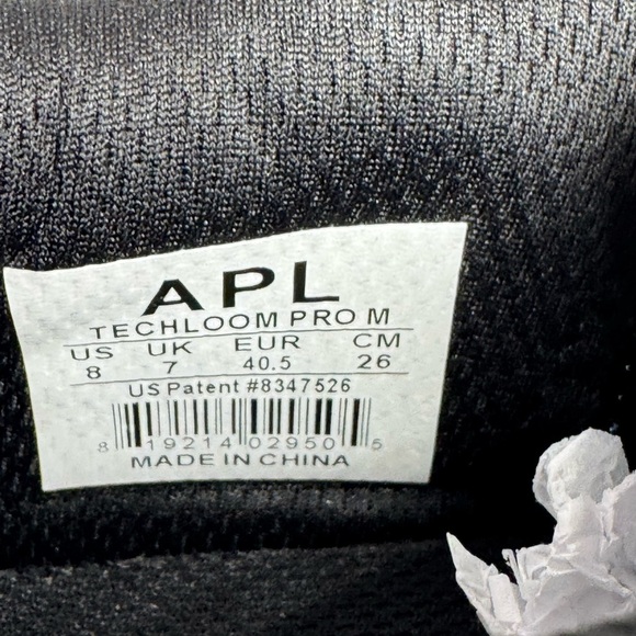 APL Techloom Pro Black Blue Knit Sneakers Men's Size 8 - Picture 9 of 9